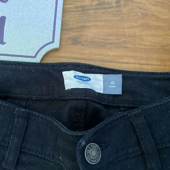 Old Navy Rockstar Skinny Jeans SZ 0P Women Black - Picture 5 of 8